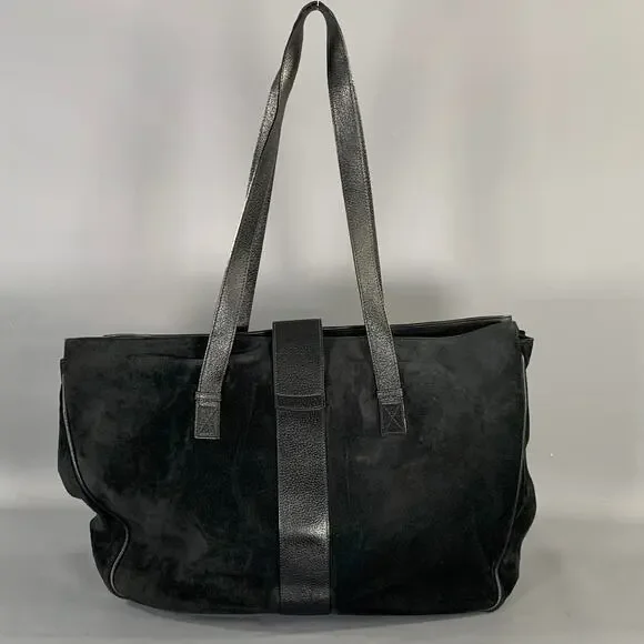 GUCCI Black Suede Leather Tote Bags - Picture 4 of 12